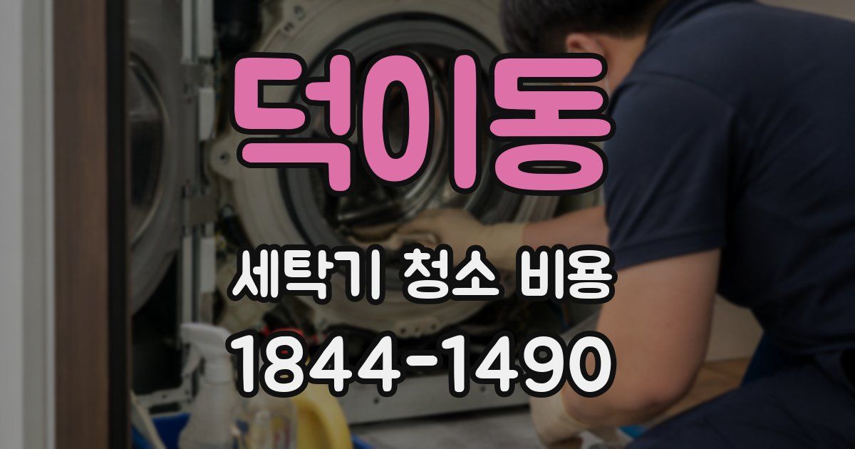 덕이동 세탁기 청소 비용