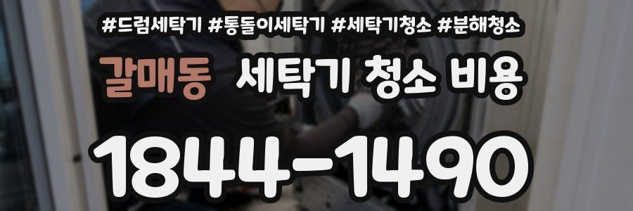 갈매동 세탁기 청소 비용