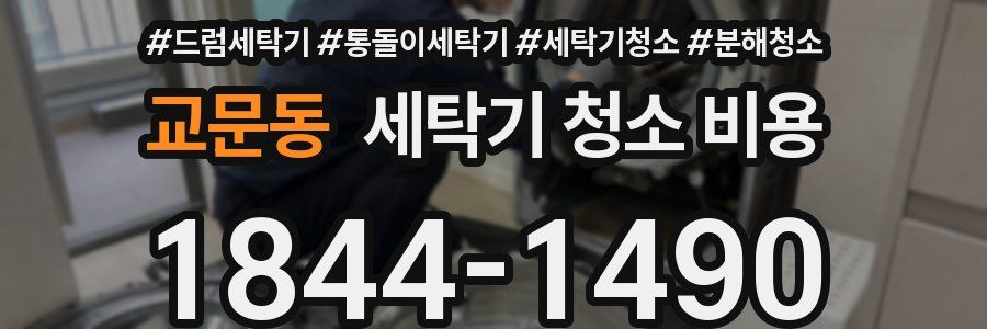 교문동 세탁기 청소 비용