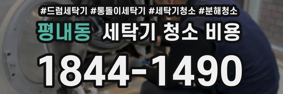 평내동 세탁기 청소 비용