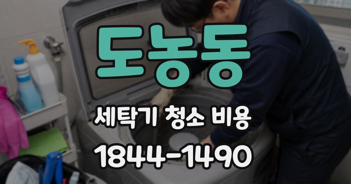 도농동 세탁기 청소 비용