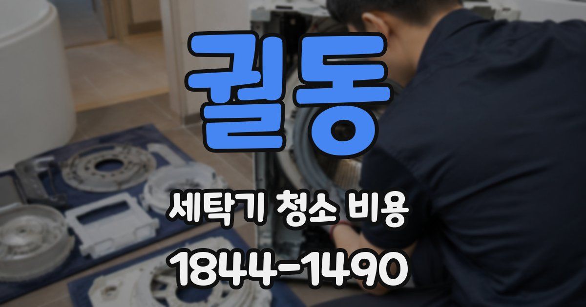 궐동 세탁기 청소 비용