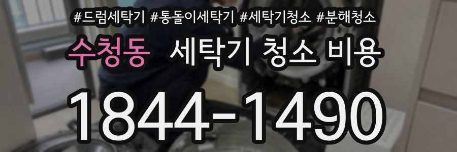 수청동 세탁기 청소 비용