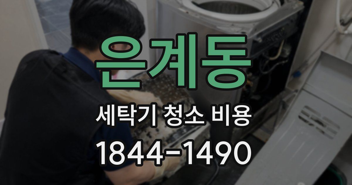 은계동 세탁기 청소 비용