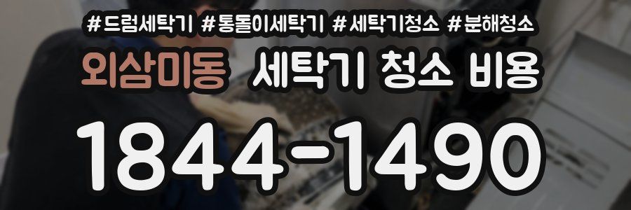 외삼미동 세탁기 청소 비용