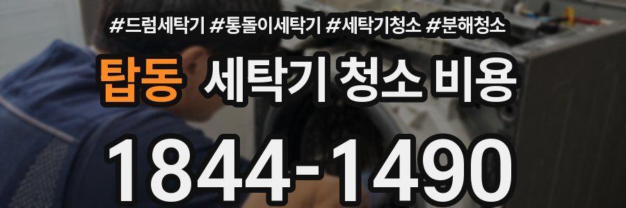 탑동 세탁기 청소 비용