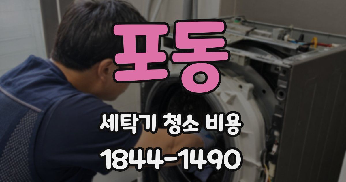 포동 세탁기 청소 비용
