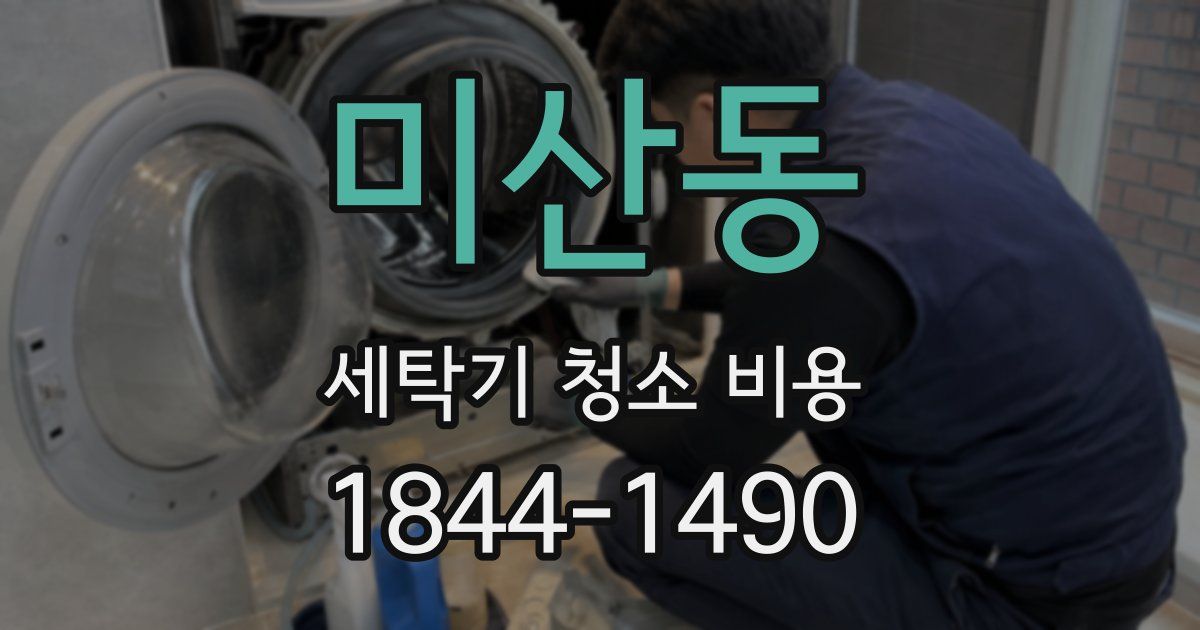 미산동 세탁기 청소 비용