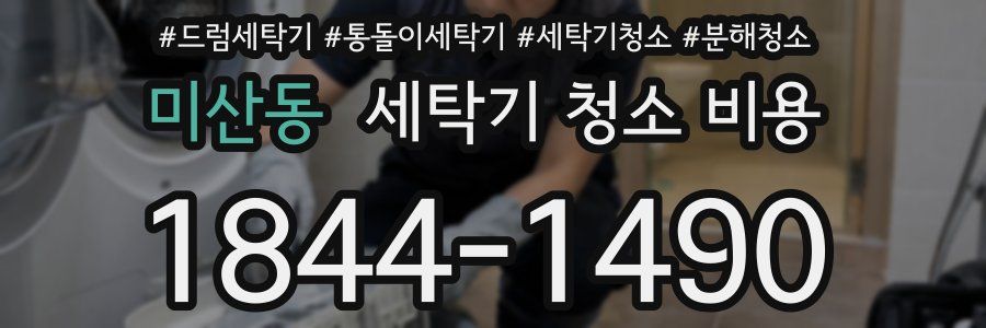 미산동 세탁기 청소 비용