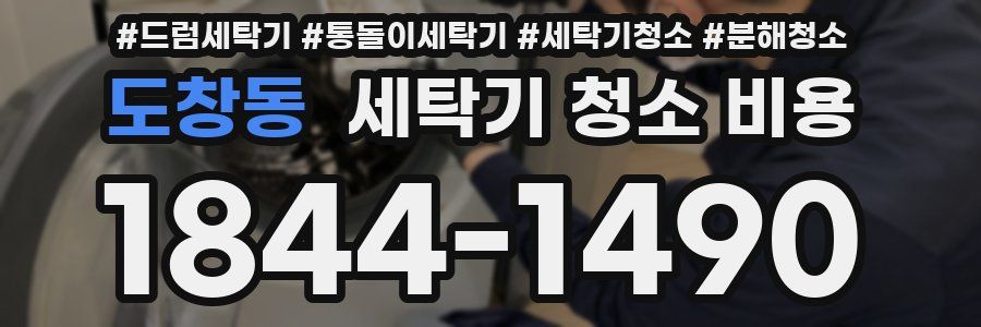 도창동 세탁기 청소 비용