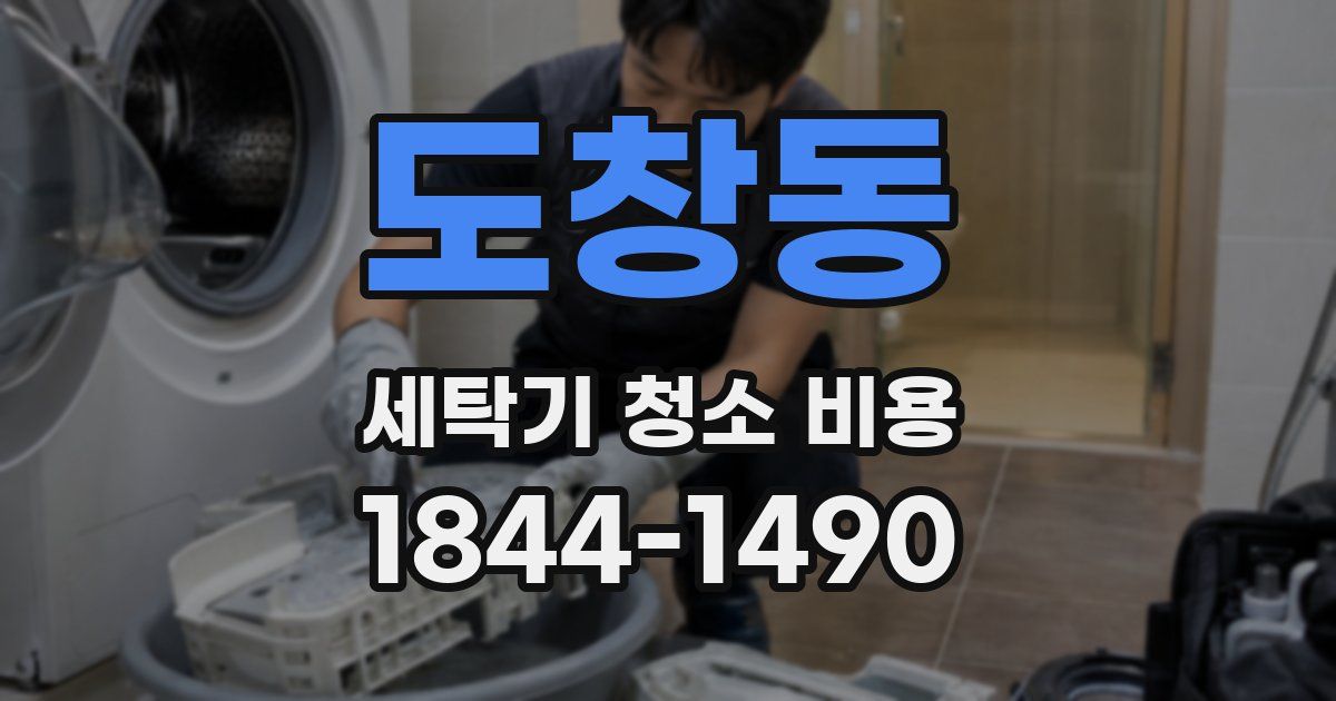 도창동 세탁기 청소 비용