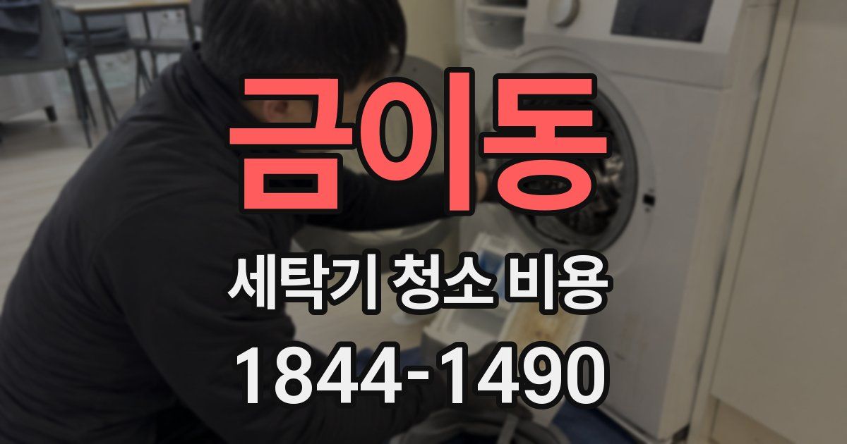 금이동 세탁기 청소 비용