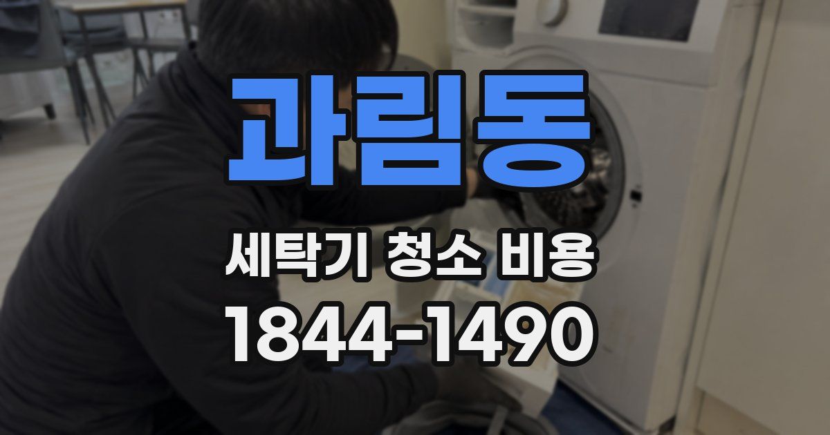 과림동 세탁기 청소 비용