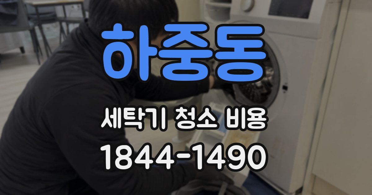 하중동 세탁기 청소 비용