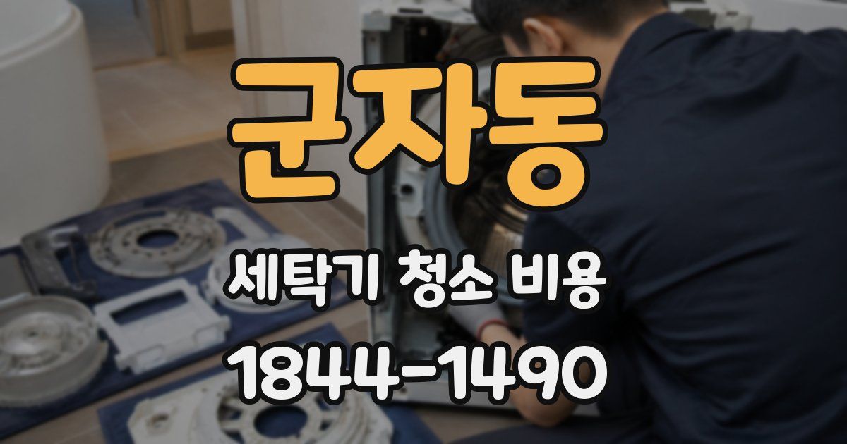 군자동 세탁기 청소 비용