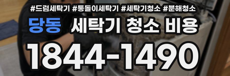 당동 세탁기 청소 비용