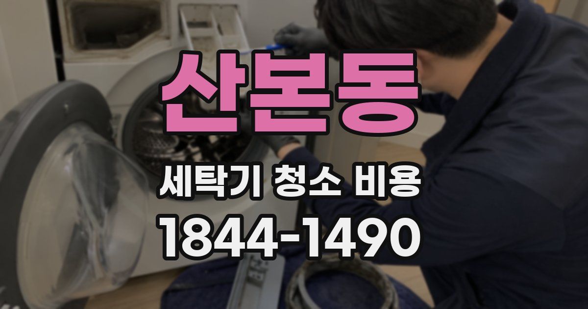 산본동 세탁기 청소 비용
