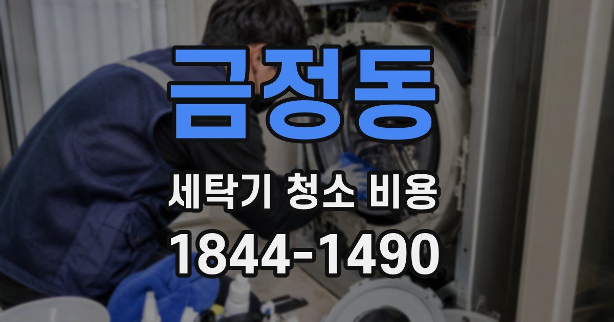 금정동 세탁기 청소 비용