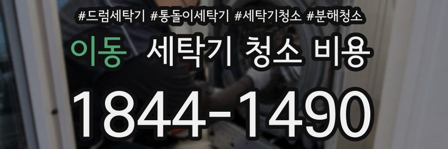 이동 세탁기 청소 비용