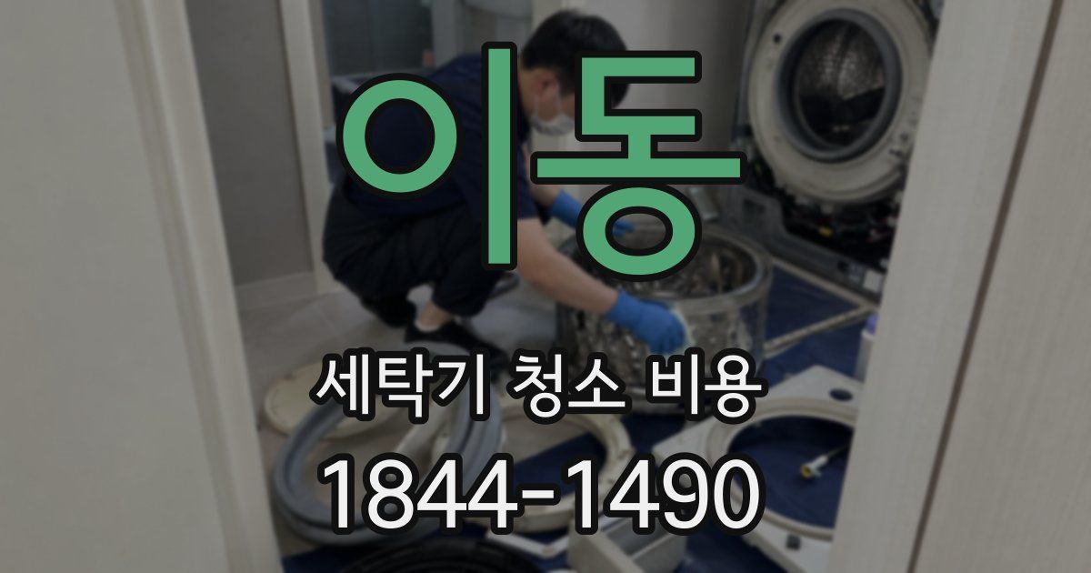 이동 세탁기 청소 비용