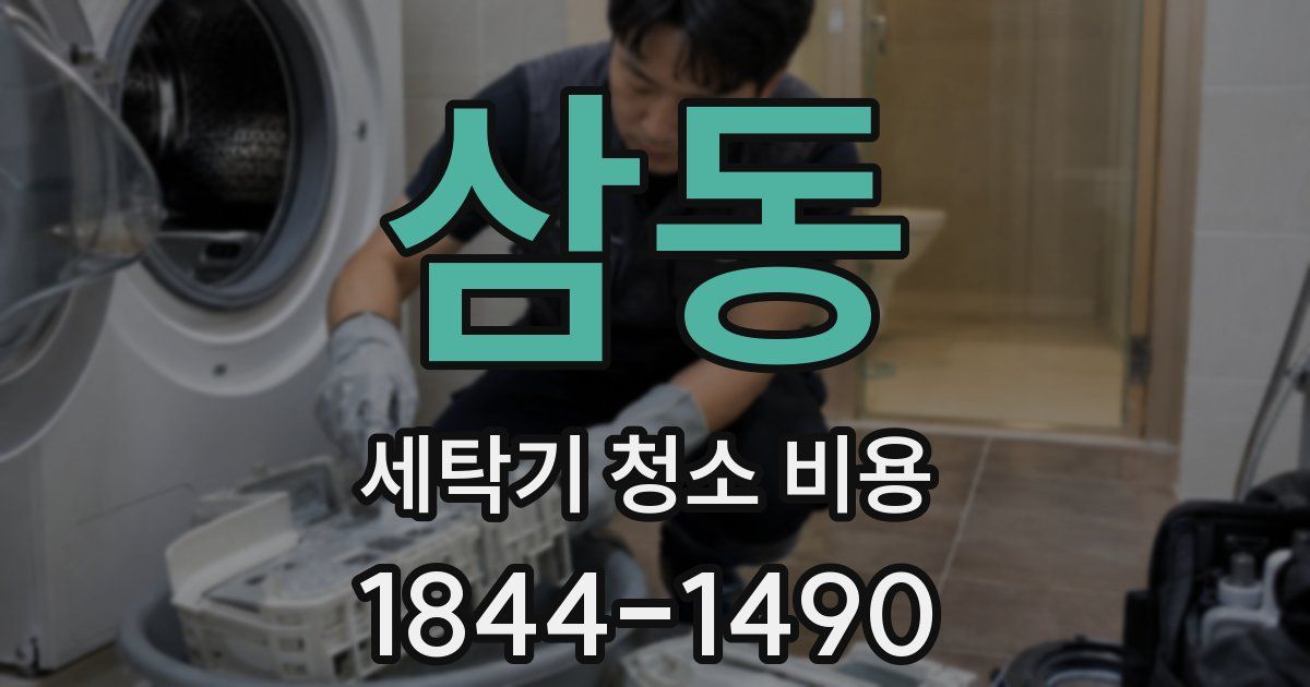 삼동 세탁기 청소 비용