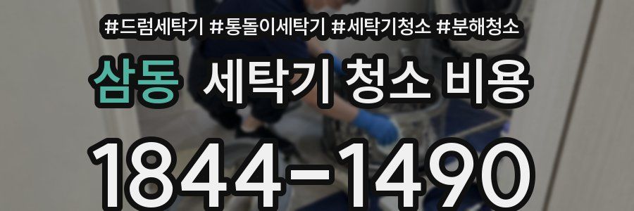 삼동 세탁기 청소 비용