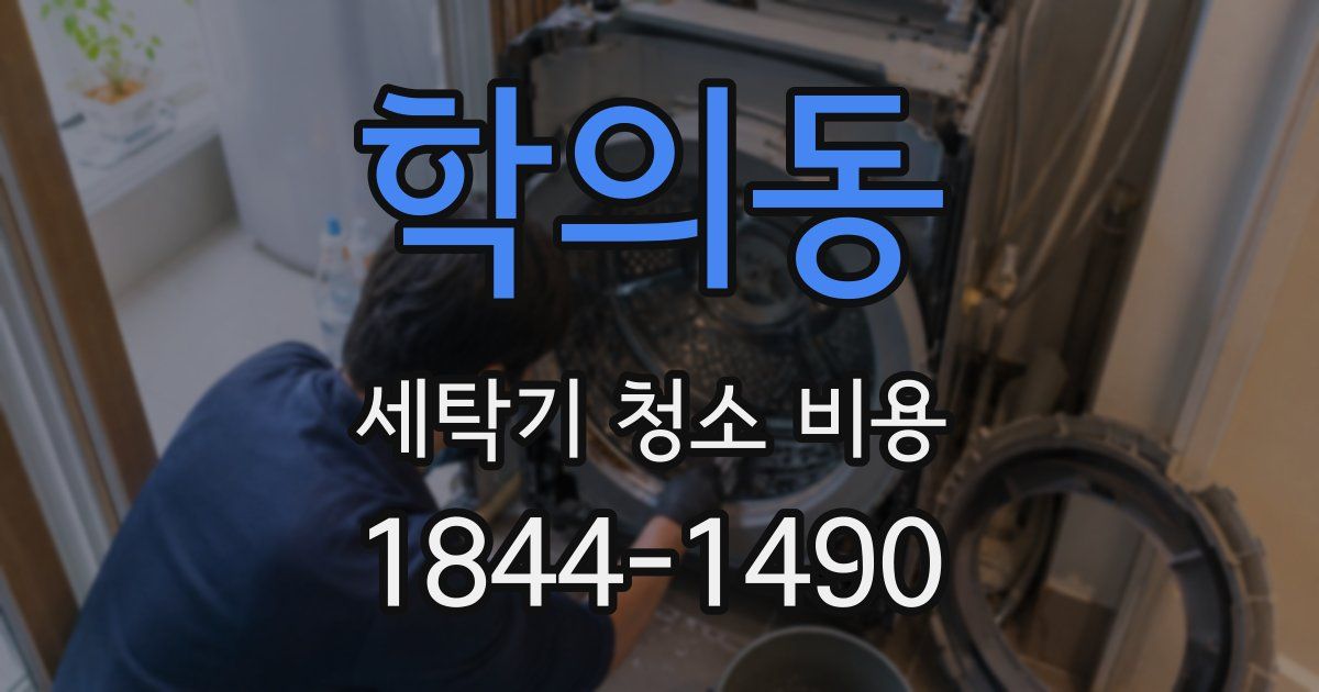 학의동 세탁기 청소 비용