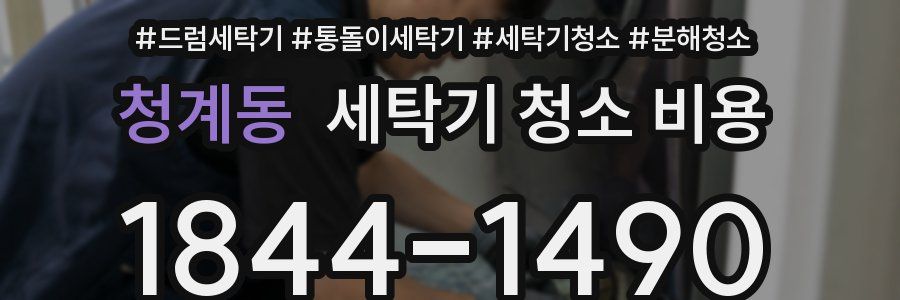 청계동 세탁기 청소 비용