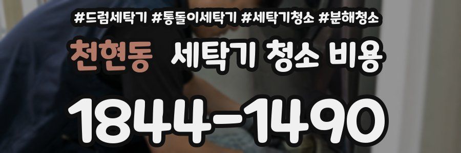 천현동 세탁기 청소 비용