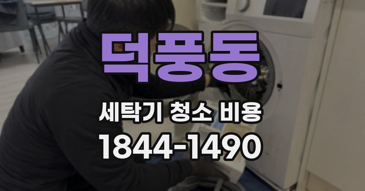 덕풍동 세탁기 청소 비용