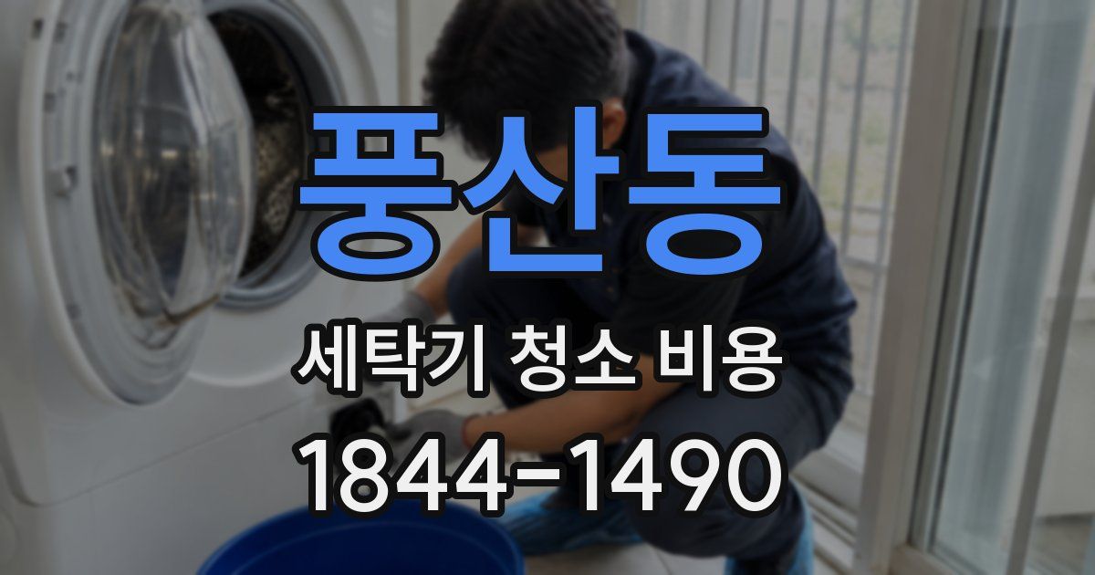 풍산동 세탁기 청소 비용