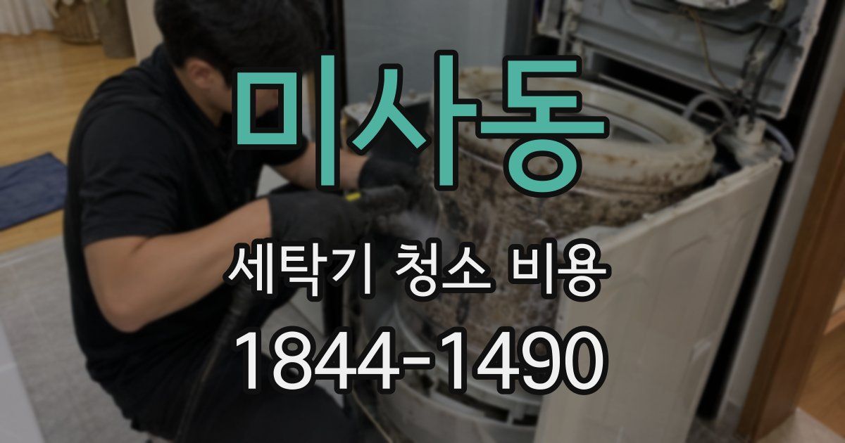 미사동 세탁기 청소 비용