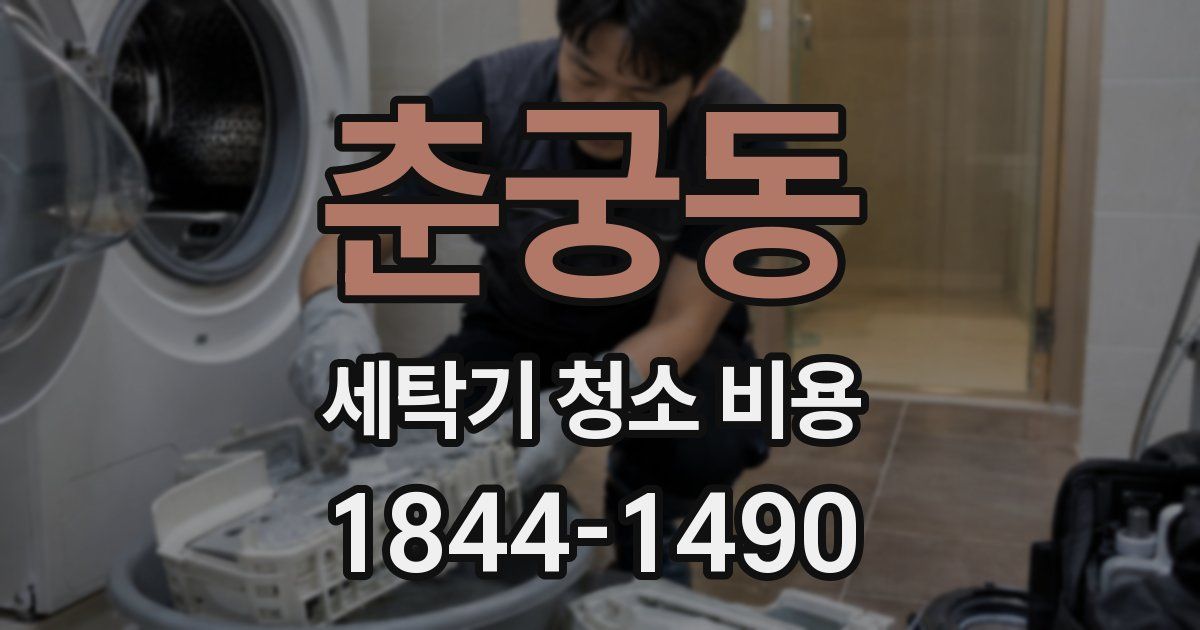춘궁동 세탁기 청소 비용