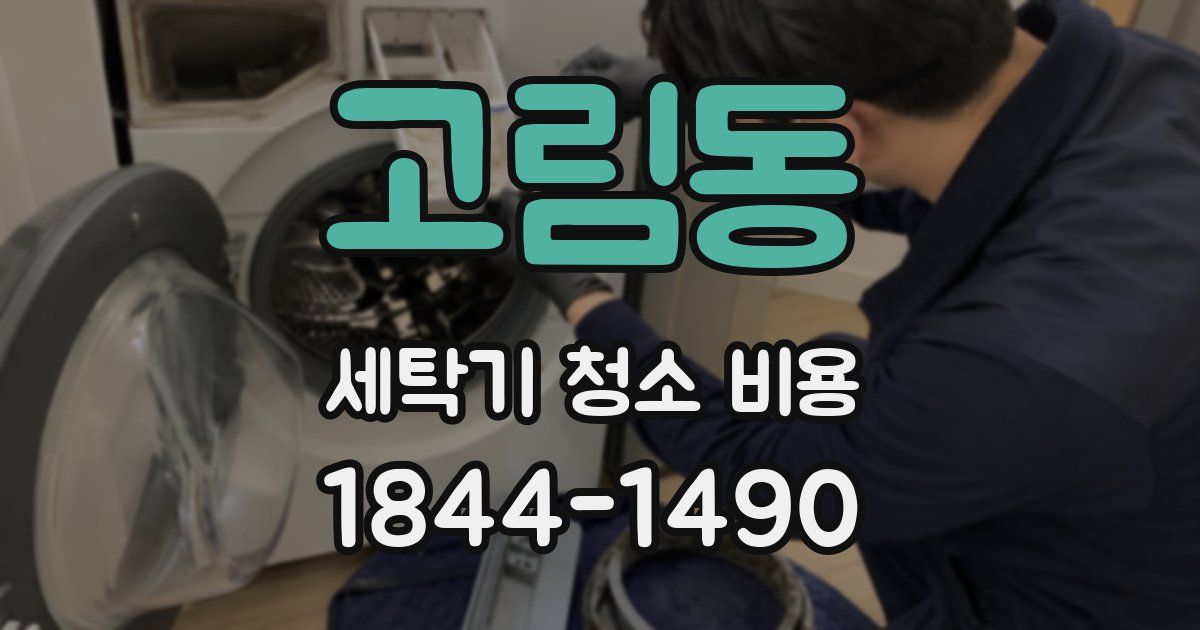 고림동 세탁기 청소 비용