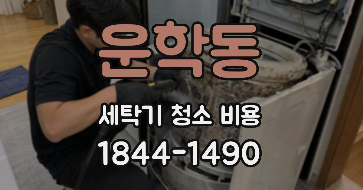운학동 세탁기 청소 비용
