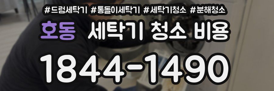 호동 세탁기 청소 비용