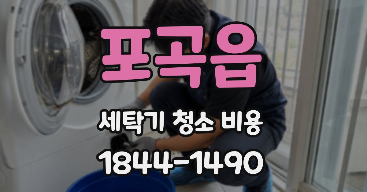 포곡읍 세탁기 청소 비용