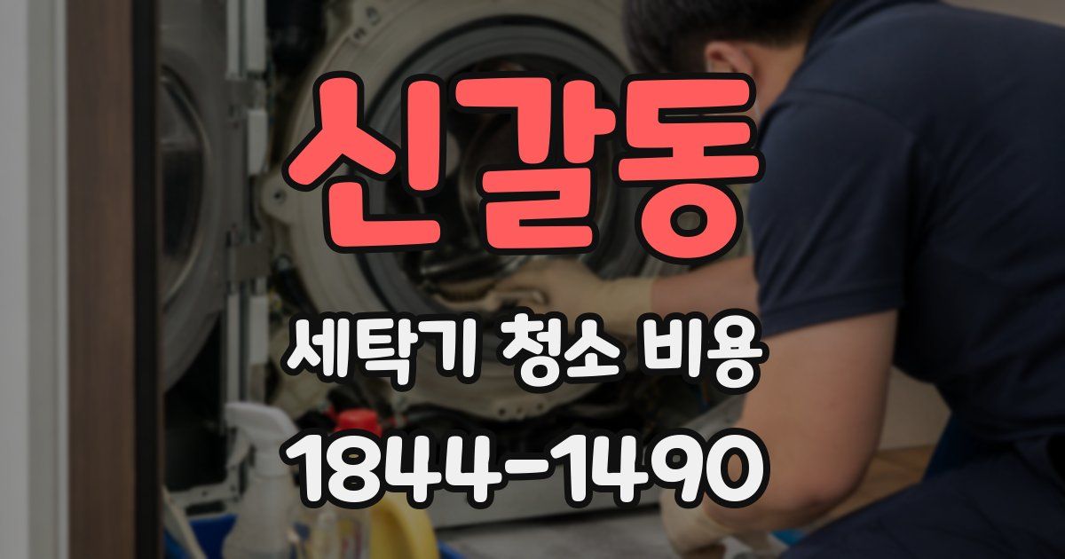 신갈동 세탁기 청소 비용