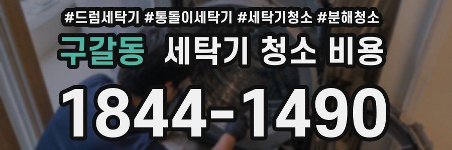 구갈동 세탁기 청소 비용