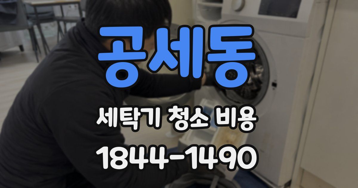 공세동 세탁기 청소 비용