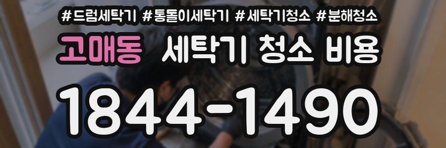 고매동 세탁기 청소 비용