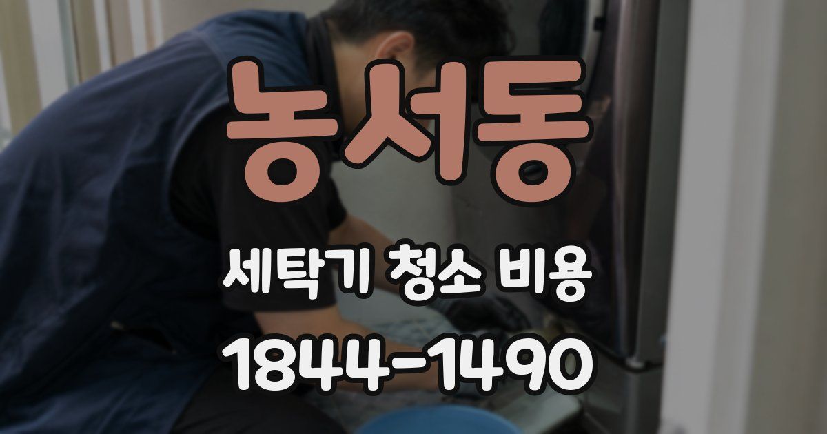 농서동 세탁기 청소 비용