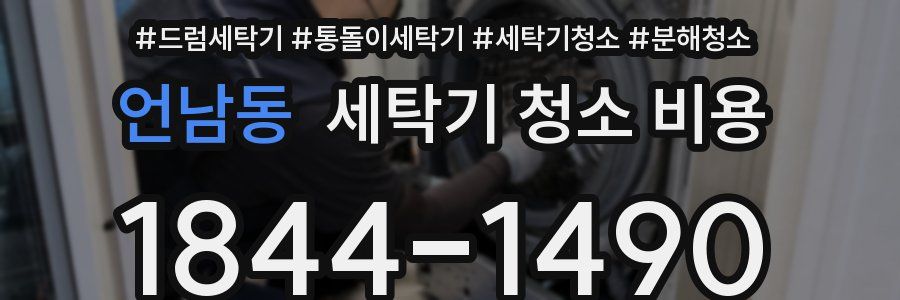 언남동 세탁기 청소 비용
