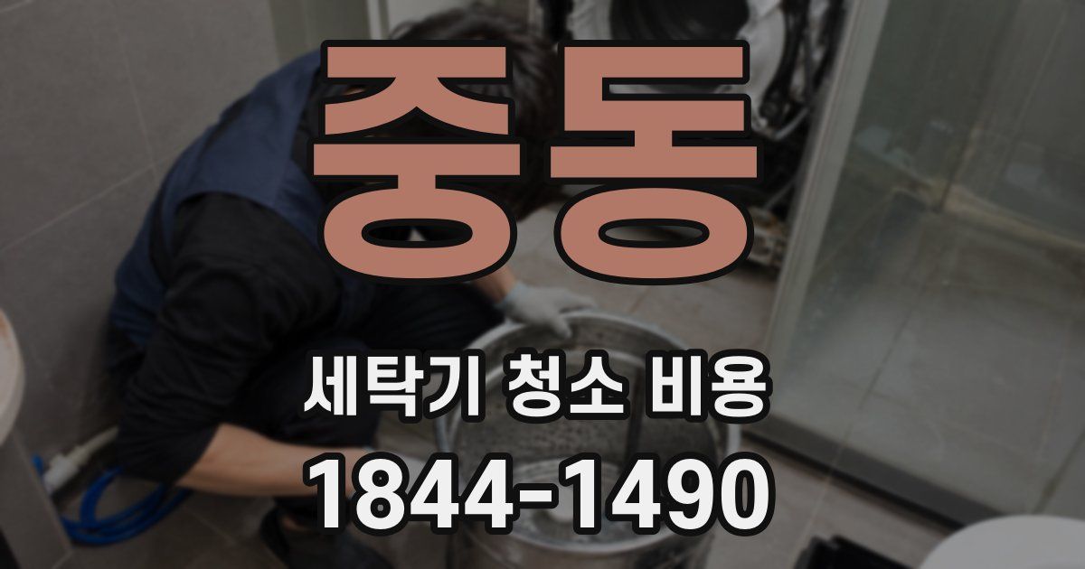 중동 세탁기 청소 비용