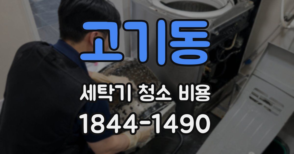 고기동 세탁기 청소 비용