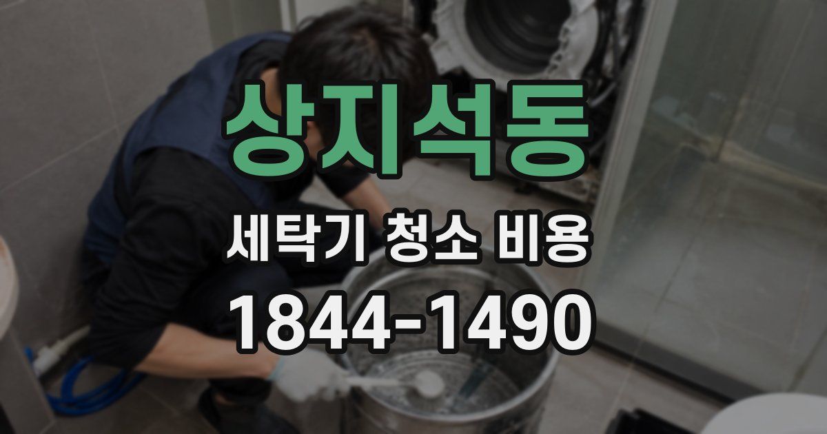 상지석동 세탁기 청소 비용