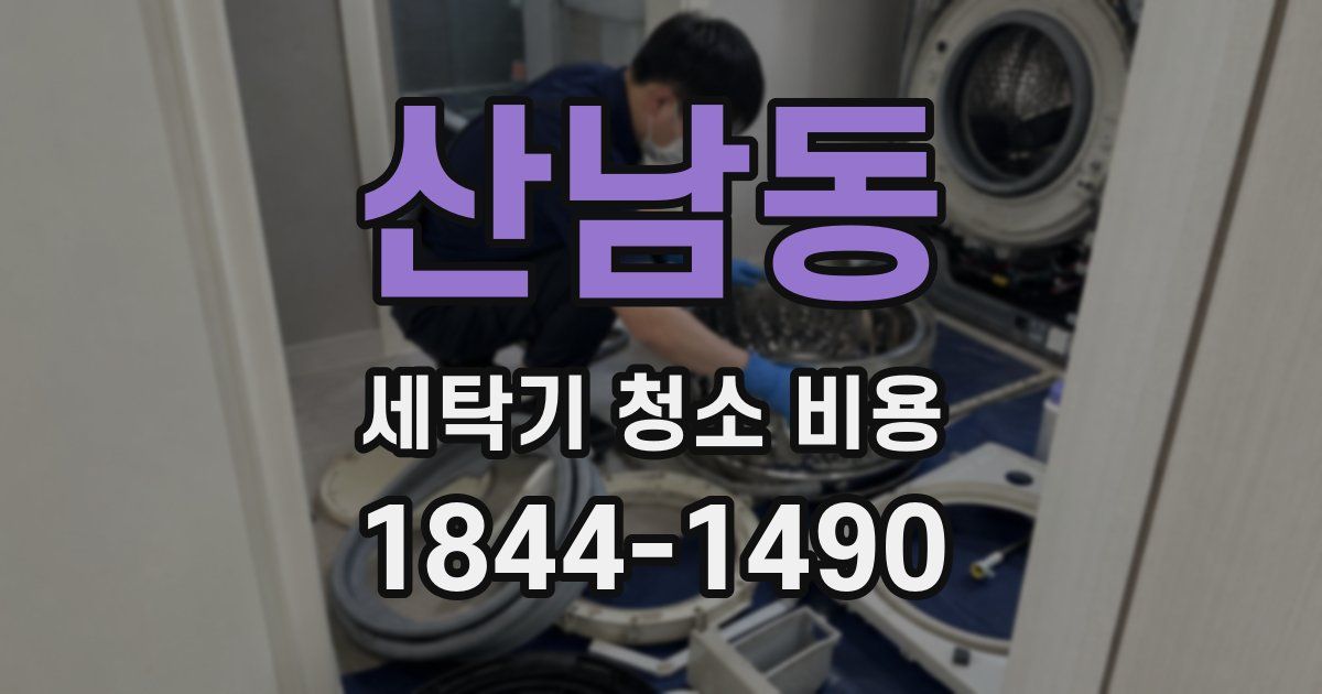 산남동 세탁기 청소 비용