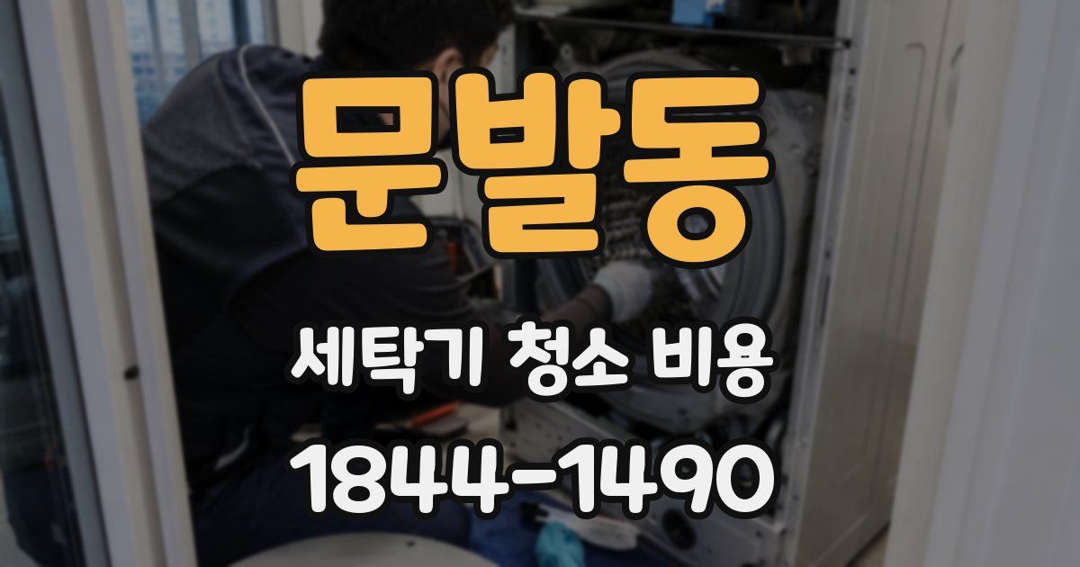 문발동 세탁기 청소 비용