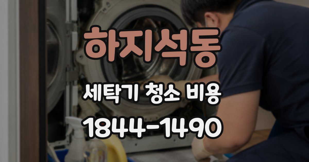 하지석동 세탁기 청소 비용