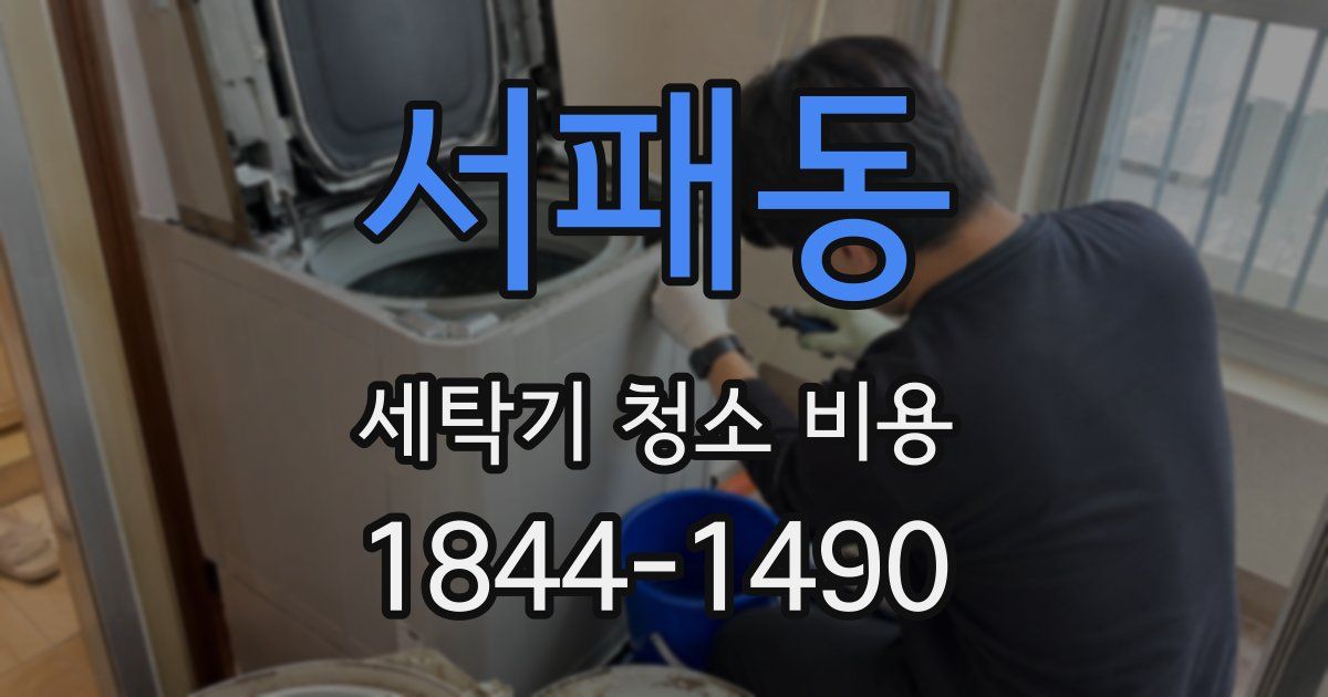 서패동 세탁기 청소 비용